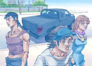 Disguising Dragona, Usagi, and Charming Man at the Land Registry Office