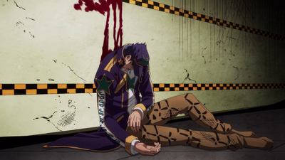 Jotaro becomes comatose following the removal of his Memory and Stand DISCs