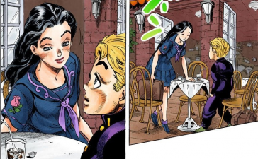 Yukako's first appearance, on a date with Koichi