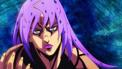 A clear view of Diavolo's face in the 2nd ver. of Uragirimono no Requiem