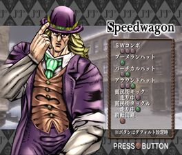 Speedwagon no jogo Phantom Blood, de PS2
