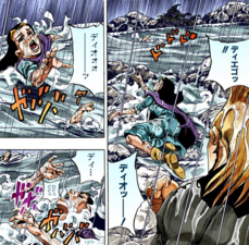 Swimming and drowning to save Diego