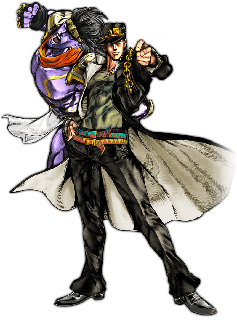 kujo jotaro (jojo no kimyou na bouken and 1 more) drawn by