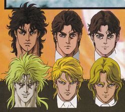 Jonathan and Dio, from adolescence to adulthood