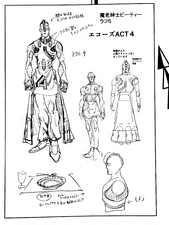 Echoes ACT4's model sheet in Cool Shock Old B.T.