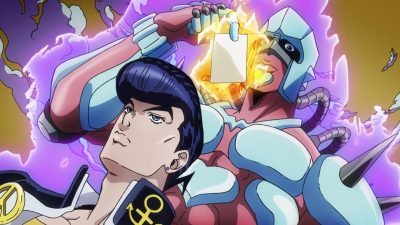 Josuke and Crazy Diamond in the first PV trailer.