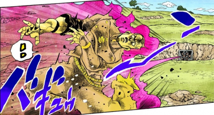 Okuyasu is saved from the same fate as Keicho by Josuke