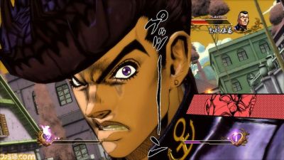Josuke activating his "Watch your mouth!" skill, ASB