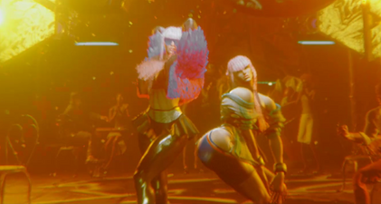 Manon's pre-fight animation pose resembling Risotto Nero's