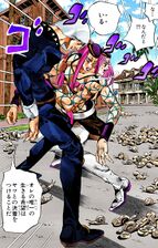 Weather and Anasui look around for Pucci