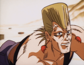 Attacks a crate far behind Polnareff to audibly locate the crusaders (Ep. 9)