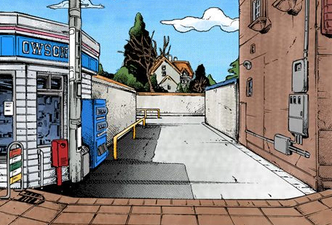 Ghost Girl's Alley, next to Owson