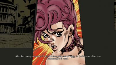 Trish in the synopsis of Vento Aureo