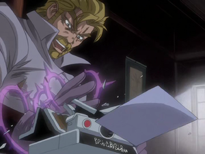 Smacks a camera with Hermit Purple to create a Spirit Photograph of DIO