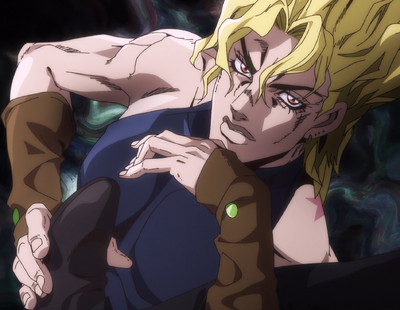 Powerful. Large. Deep., Big Dio doing little Dio's pose, Eyes of