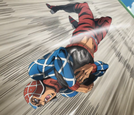 Mista attempting to destroy the Stone