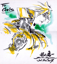 DIO & The World sketch, for a fan[26]