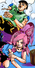 Yasuho's arm regrows as Joshu's withers away, rather than turning to stone.