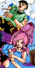 Yasuho's arm regrows as Joshu's withers away, rather than turning to stone