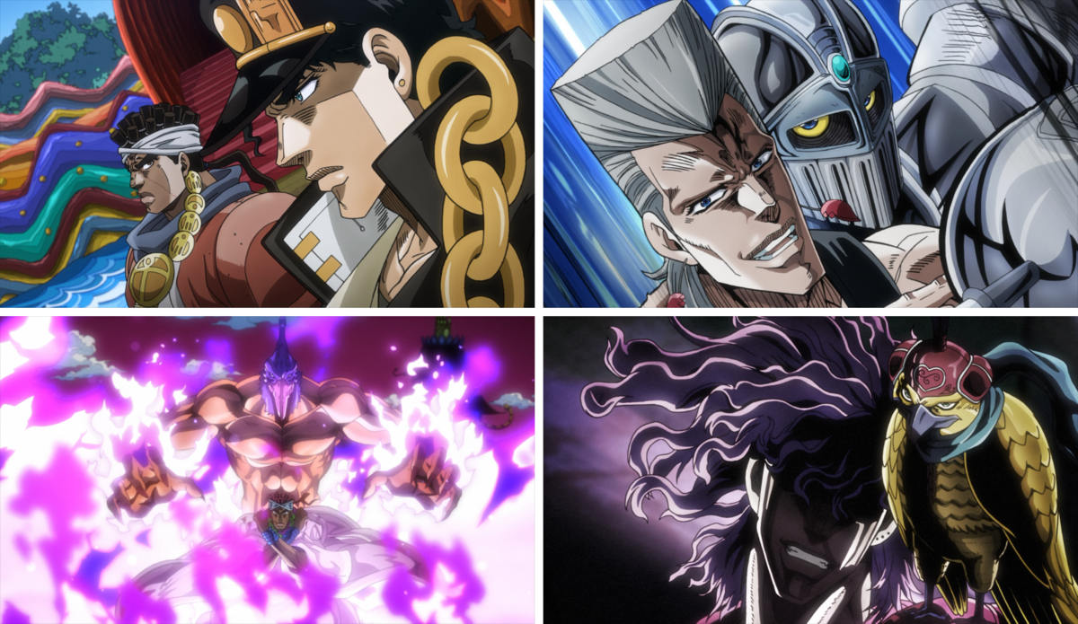 Morgana and Zorro vs Polnareff and Silver Chariot (from JJBA Stardust  Crusaders) - Persona 5