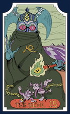 Tarot card representing The Devil