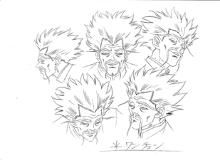 Human Wang Chan's heads of perspective from the Phantom Blood Movie