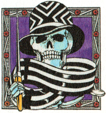 O esqueleto de Kira no emblema da Edição de Colecionador da UEUJ