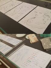 Araki's layouts for Traitor Exhibit