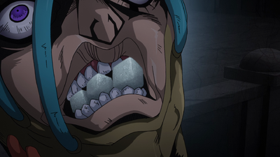 Secco catching all three sugar cubes in his mouth