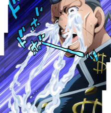 Okuyasu cries uncontrollably after drinking special water