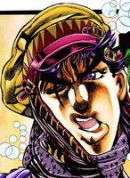 KREA - volodymyr zelenskii in jojo pose jojo anime style by Hirohiko Araki