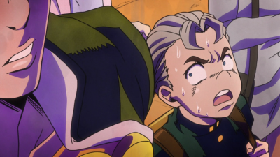 Nervous over Josuke's hair being insulted