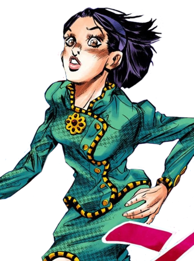 A man with very short dark hair in jojo's bizarre adventure art