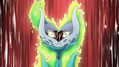 Stray Cat's burning rage when it sees Shinobu Kawajiri.