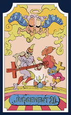 Tarot card representing Judgement