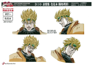 Reference sheet: "Revealed DIO" Head (colored)
