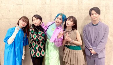 With Mutsumi Tamura, Mariya Ise, Atsumi Tanezaki and Fairouz Ai at AnimeJapan2022