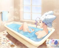 Rose likes taking baths.jpg