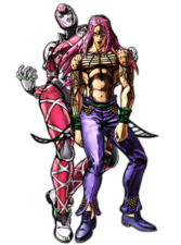 Diavolo and King Crimson render, All-Star Battle R