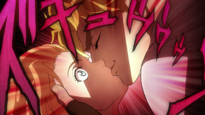 Dio forcefully kissing Erina