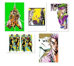 Hirohiko Araki JoJo Exhibition 2012 Postcards
