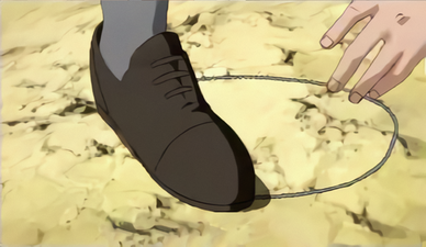 Dio crushing the pocket watch with his foot