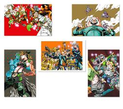Hirohiko Araki JoJo Exhibition 2012 Postcards