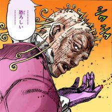 Funny Valentine as an old man after Gyro's Second Attack