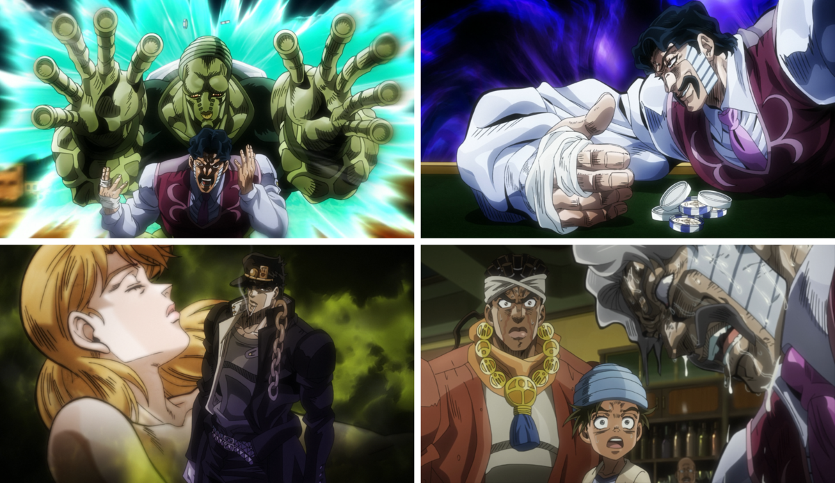 Part 4 Star Platinum's pose in manga, anime and live action film :  r/StardustCrusaders