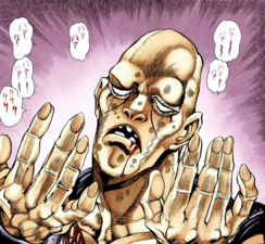Close up of J. Geil and his two hands
