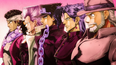 The Joestar Group stands proud together