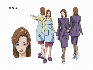 Colored Model Sheet for the 2000s OVA's