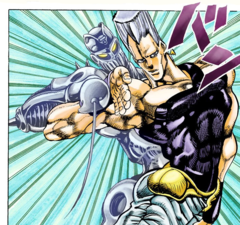 Polnareff przygotowuje się do uwolnienia Chariot