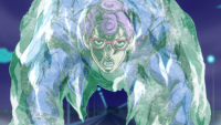 Giaccio and his ice powers, Vento Aureo